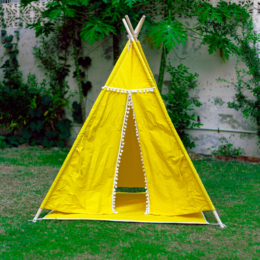 Yellow Teepee Tent