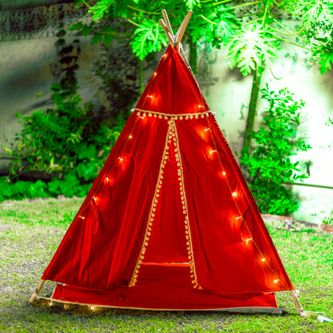 Red Teepee Tent