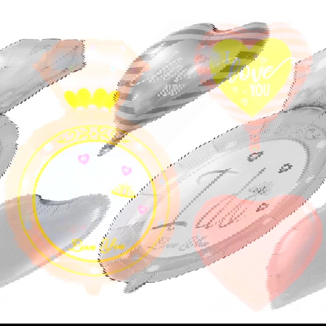 I Do Ring Foil Balloons 5 Pcs Set - ardor