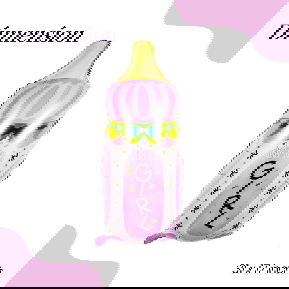 Its a Girl Feeder Shaped Foil Balloons - ardor