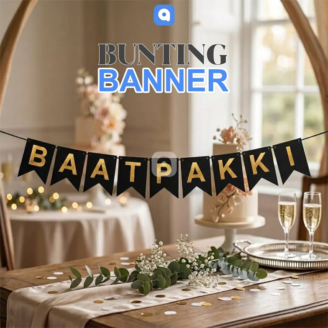 Baat Pakki Bunting Banner