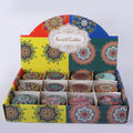 Mandala candles | Pack of 12 | For home decoration - ardor