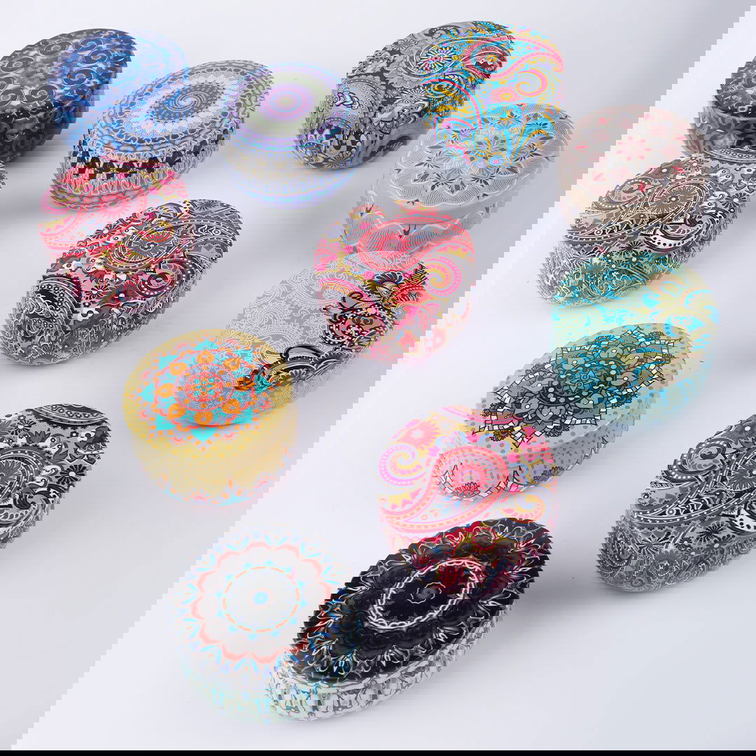 Mandala candles | Pack of 24 | For home Decoration - ardor