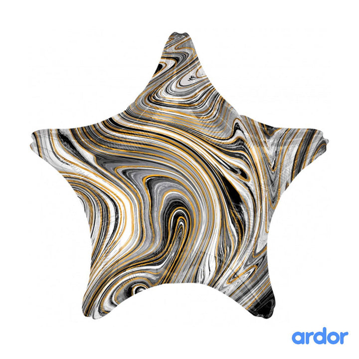 Marble Star Foil Balloons - ardor