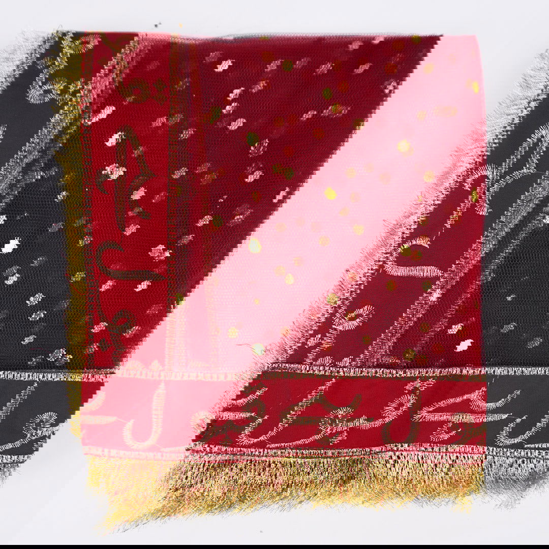 Nikah Dupatta | Bridal Net Fancy Dupatta with Lace for Girls & Women | Qubool Hai - ardor