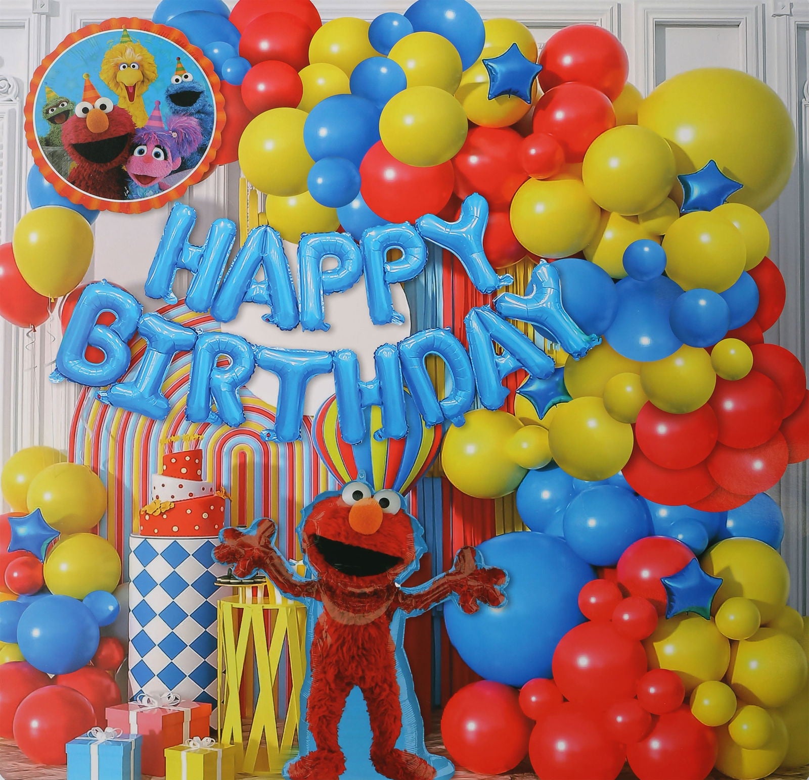 Pack of 100 | Birthday Party Pack | Elmo's World Theme Birthday Party decor - ardor