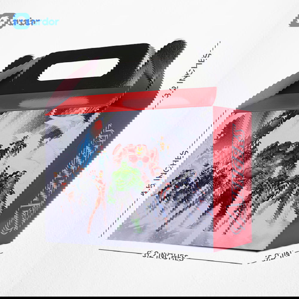 Pack of 10 Avangers Theme Goodie Boxes - ardor