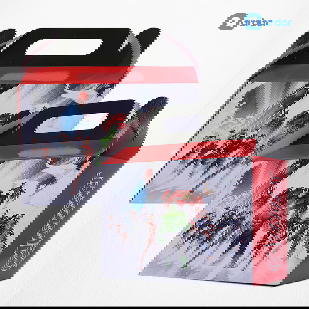 Pack of 10 Avangers Theme Goodie Boxes - ardor