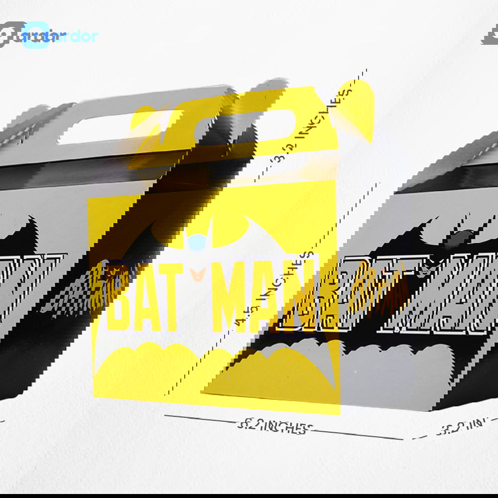 Pack of 10 Bat Man Theme Goodie Boxes - ardor