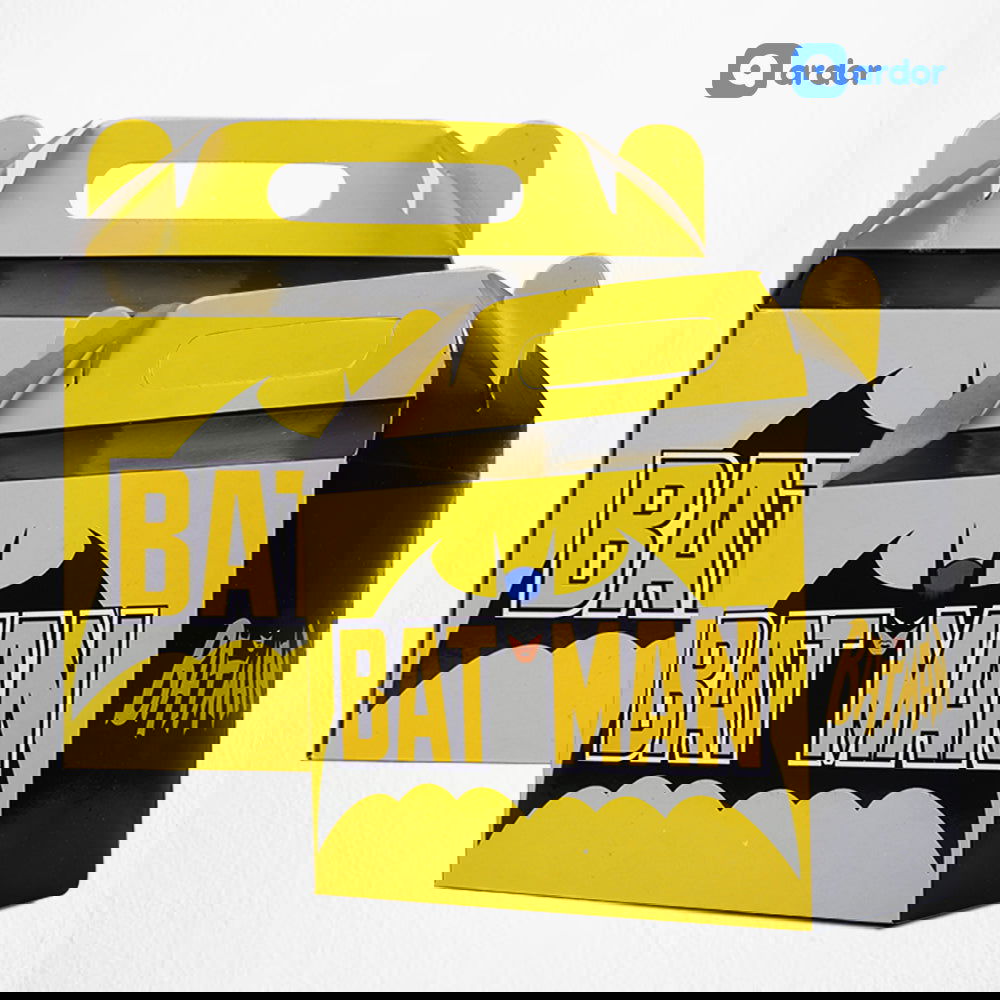 Pack of 10 Bat Man Theme Goodie Boxes - ardor