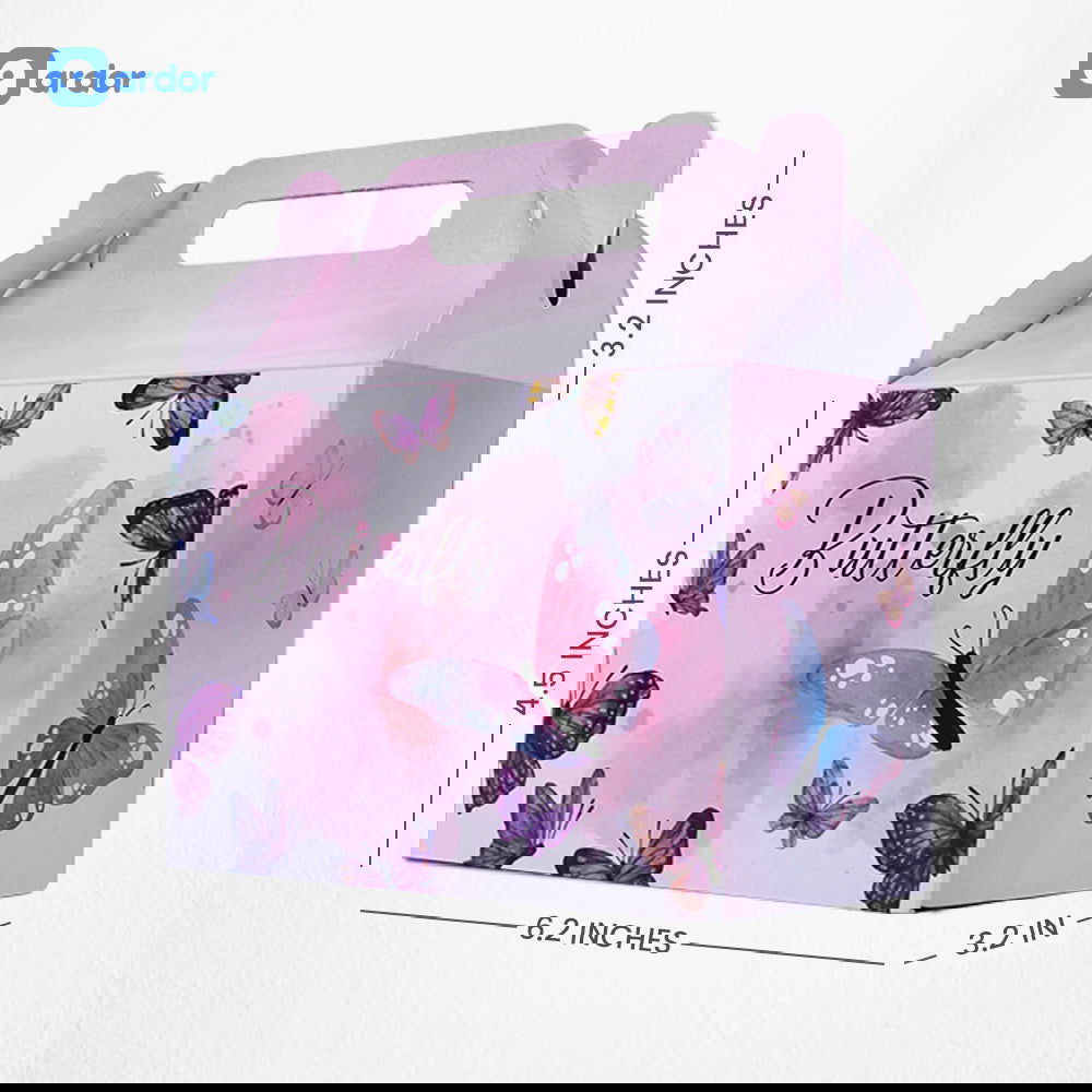 Pack of 10 Butterfly Theme Goodie Boxes - ardor