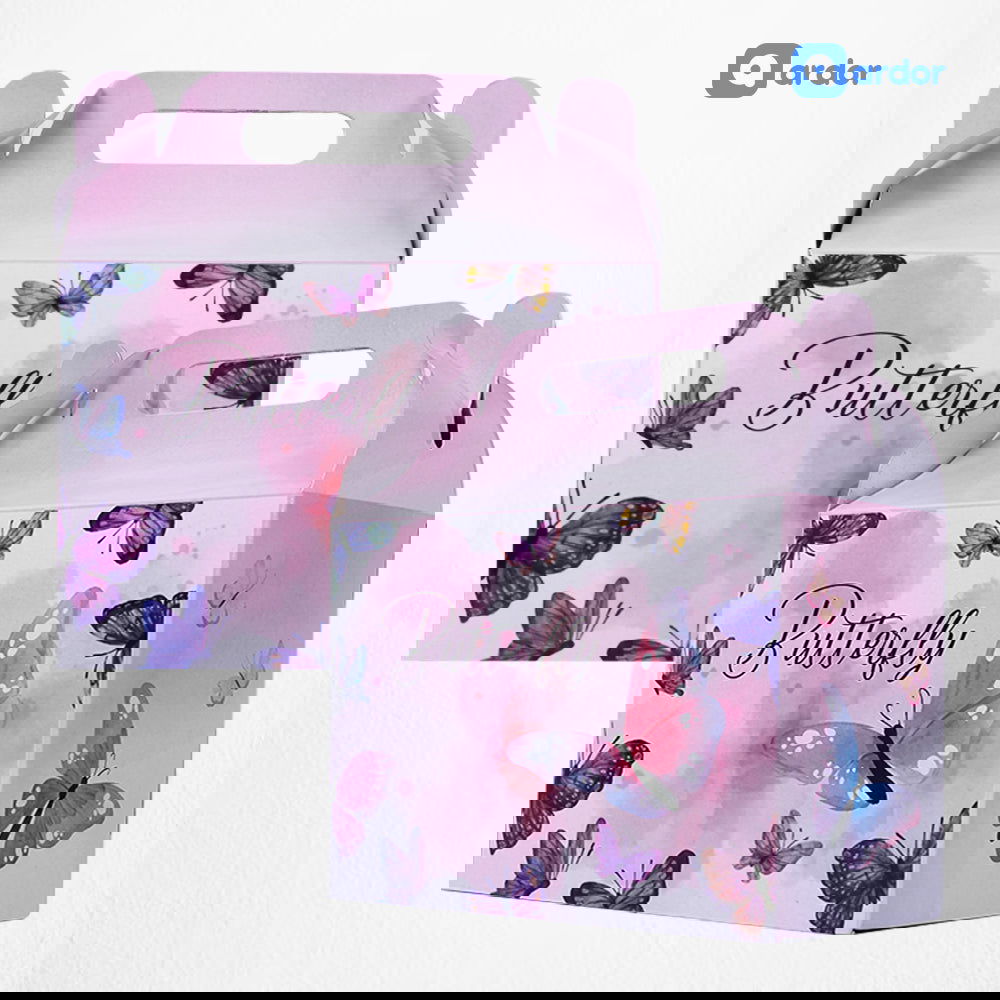 Pack of 10 Butterfly Theme Goodie Boxes - ardor