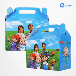 Pack of 10 Cocomelon Theme Goodie Boxes - ardor