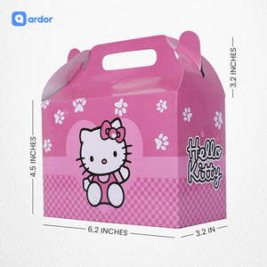 Pack of 10 Hello Kitty Theme Goodie Boxes - ardor