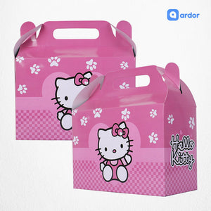 Pack of 10 Hello Kitty Theme Goodie Boxes - ardor