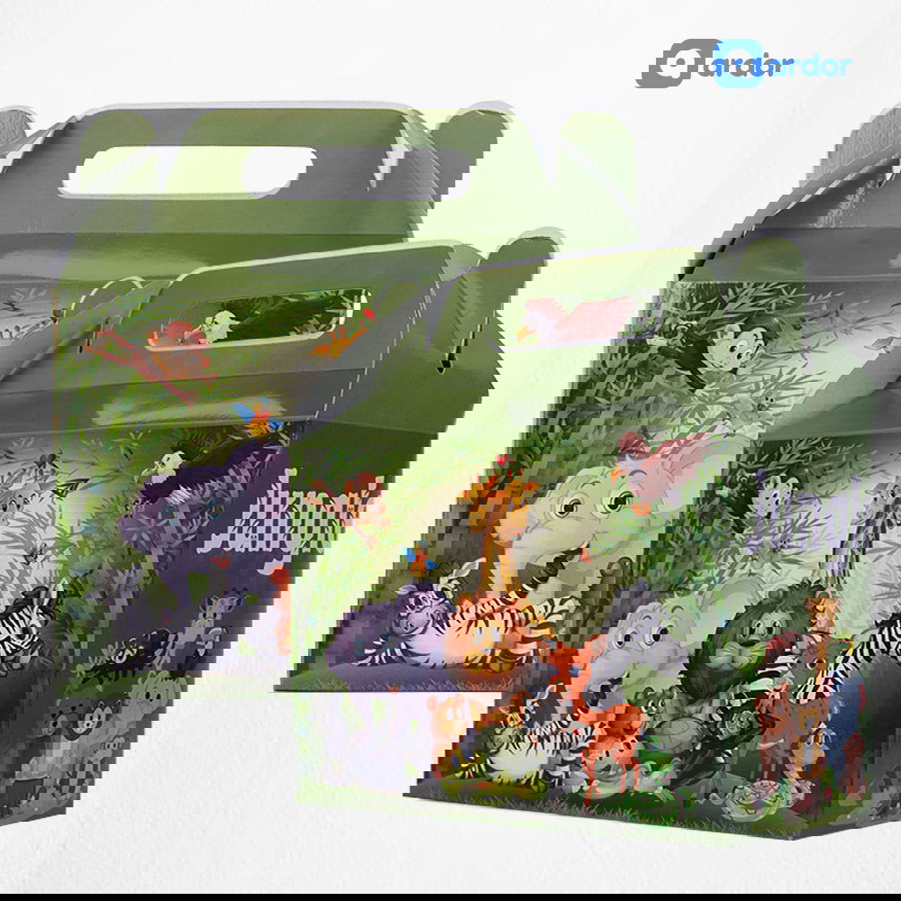 Pack of 10 Jungle Theme Goodie Boxes - ardor