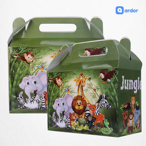 Pack of 10 Jungle Theme Goodie Boxes - ardor