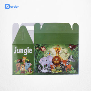 Pack of 10 Jungle Theme Goodie Boxes - ardor