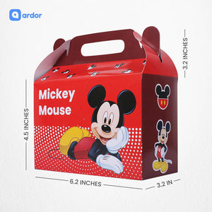 Pack of 10 Mickey Mouse Theme Goodie Boxes - ardor