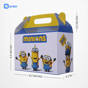 Pack of 10 Minions Theme Goodie Boxes - ardor
