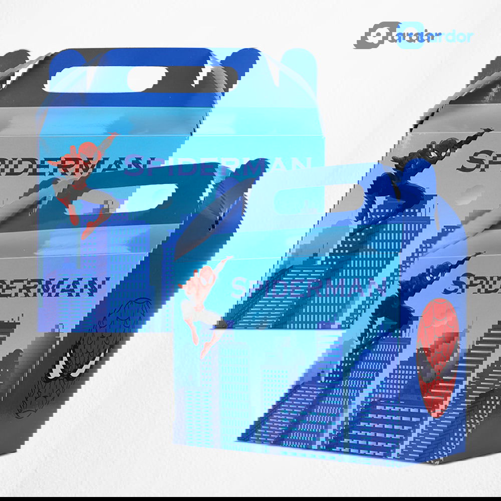 Pack of 10 Spider Man Theme Goodie Boxes - ardor