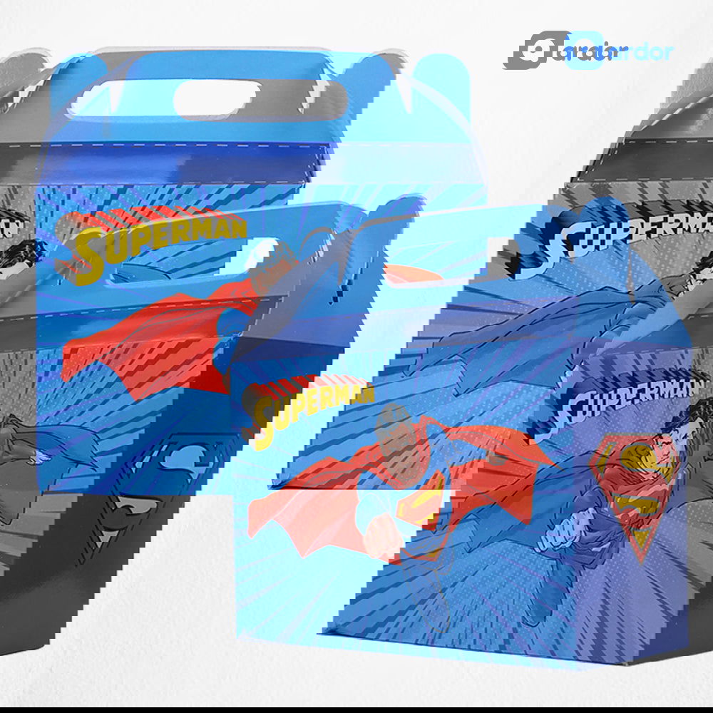 Pack of 10 Super Man Theme Goodie Boxes - ardor