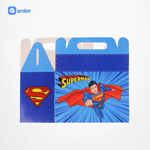 Pack of 10 Super Man Theme Goodie Boxes - ardor