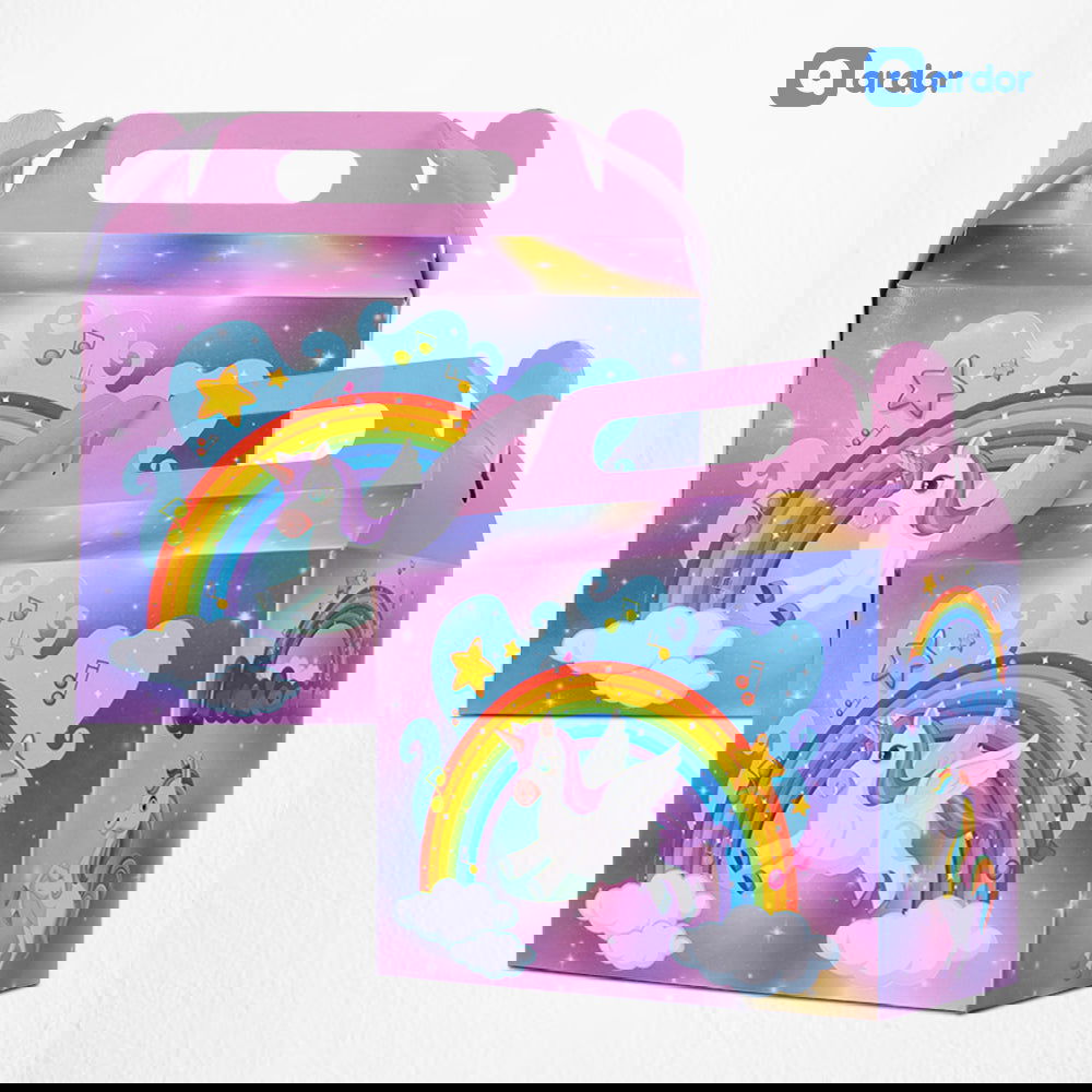 Pack of 10 Unicorn Theme Goodie Boxes - ardor