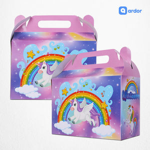 Pack of 10 Unicorn Theme Goodie Boxes - ardor
