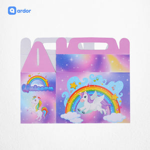 Pack of 10 Unicorn Theme Goodie Boxes - ardor