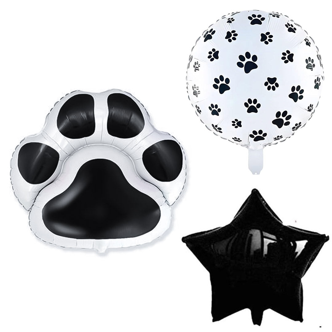 Panda Feet Foil balloons 5 Pcs Set - ardor