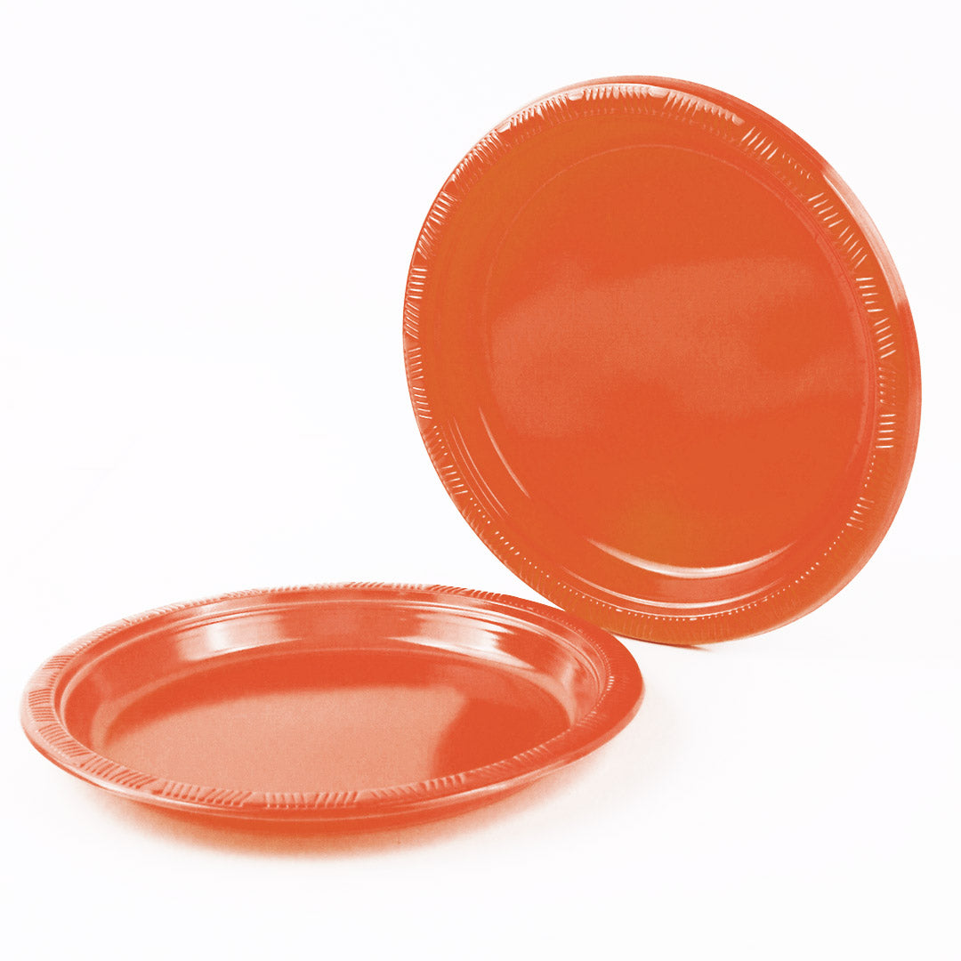 Plain Plastic Plates 10 Pcs
