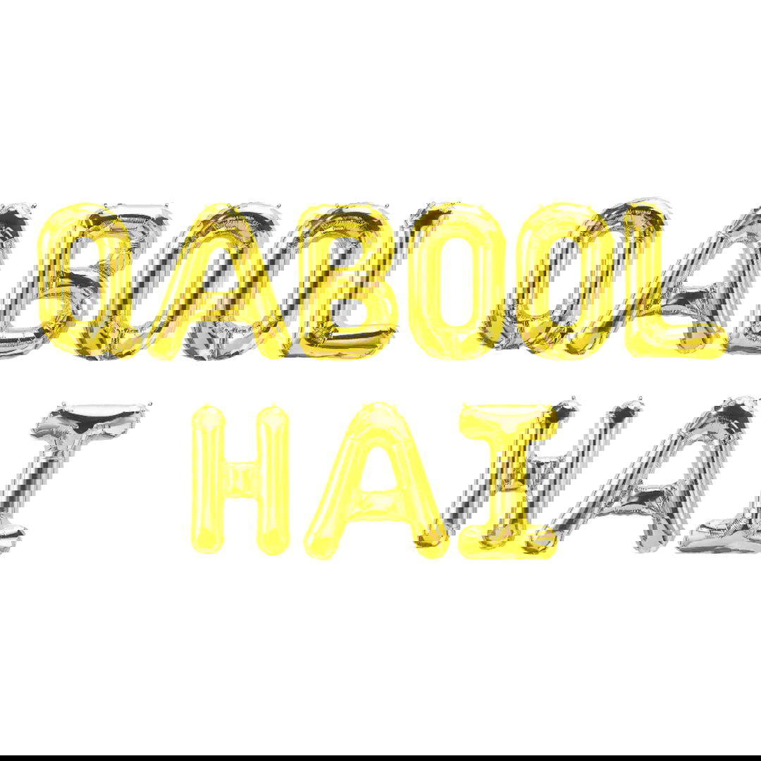 Qabool Hai Foil Balloon Set Golden Color - ardor