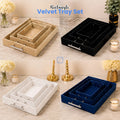 Set of 3 - Velvet Trays