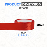 Multiple Color Silk Satin Ribbons – 10 Yards for Crafts & Gift Wrapping