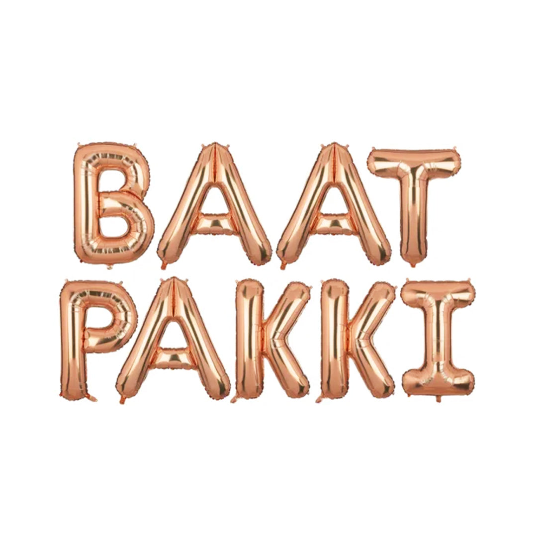 Baat Pakki Foil Balloons Set – Celebration & Party Decor