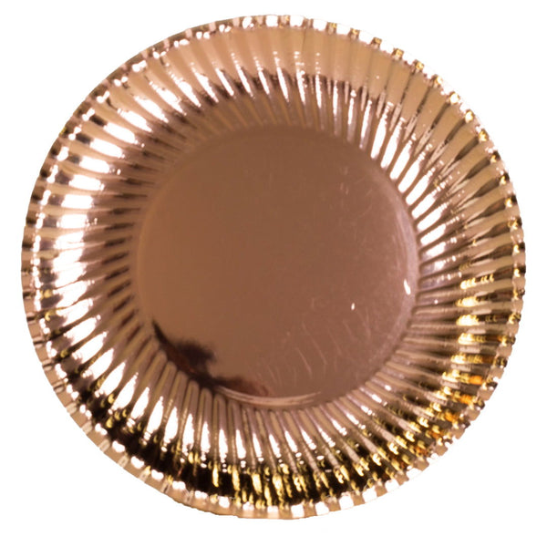 Rose Gold Paper Plates - ardor