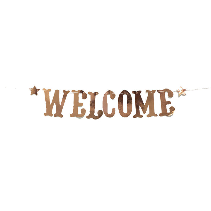 Rose Gold Welcome Bunting - ardor