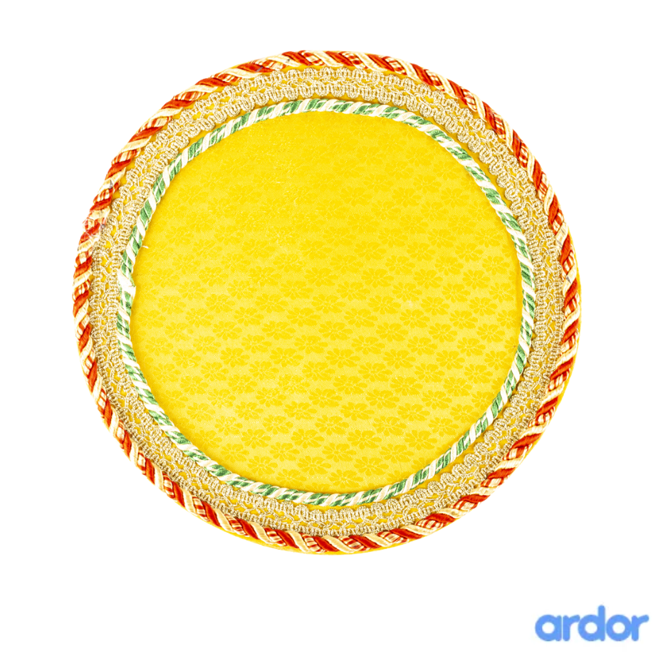 Round Shaped Decorated Tray - ardor