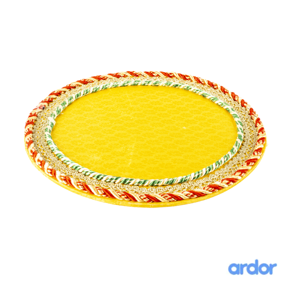 Round Shaped Decorated Tray - ardor