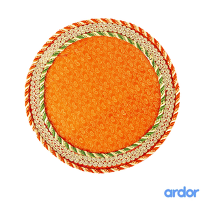 Round Shaped Decorated Tray - ardor
