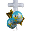 Prima Comunion Foil Balloon Bouquet Cross, Chalice & Stars