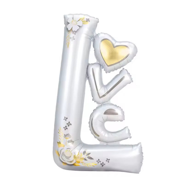 1Pc LOVE Aluminum Foil Balloon 3D Standing Balloons For Valentine's Day