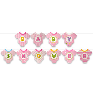 Shirt Shape Baby Shower Hanging Banner - ardor