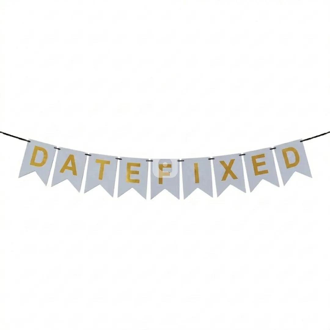 Date Fixed Bunting Banner
