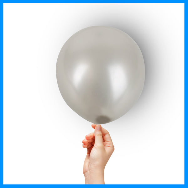 Silver  Color Latex Balloon