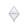 Silver 4D Rhombus Transparent Foil Balloon - ardor