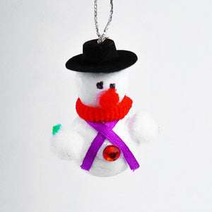 Small Hanging Snow Man 6 Pcs for Christmas Party Decor - ardor