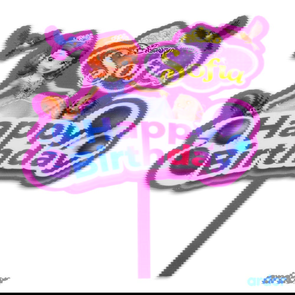 Sofia The First Theme Cake Topper - ardor