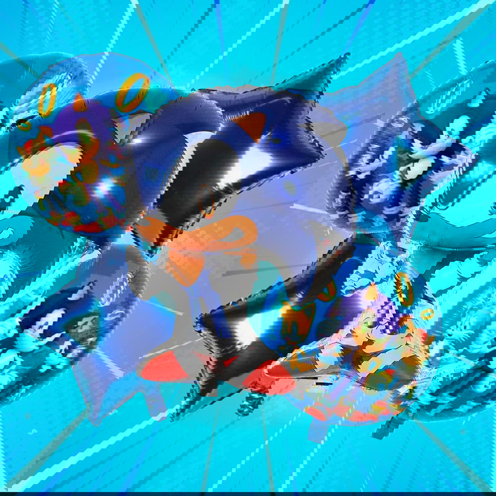 Sonic 5 Pcs Foil Balloons Set - ardor